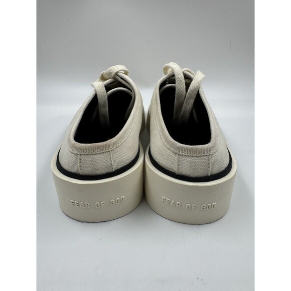 FEAR OF GOD 101 BACKLESS OFF WHITE CANVAS TRAINERS SNEAKERS EU 38 7US - Picture 7 of 16